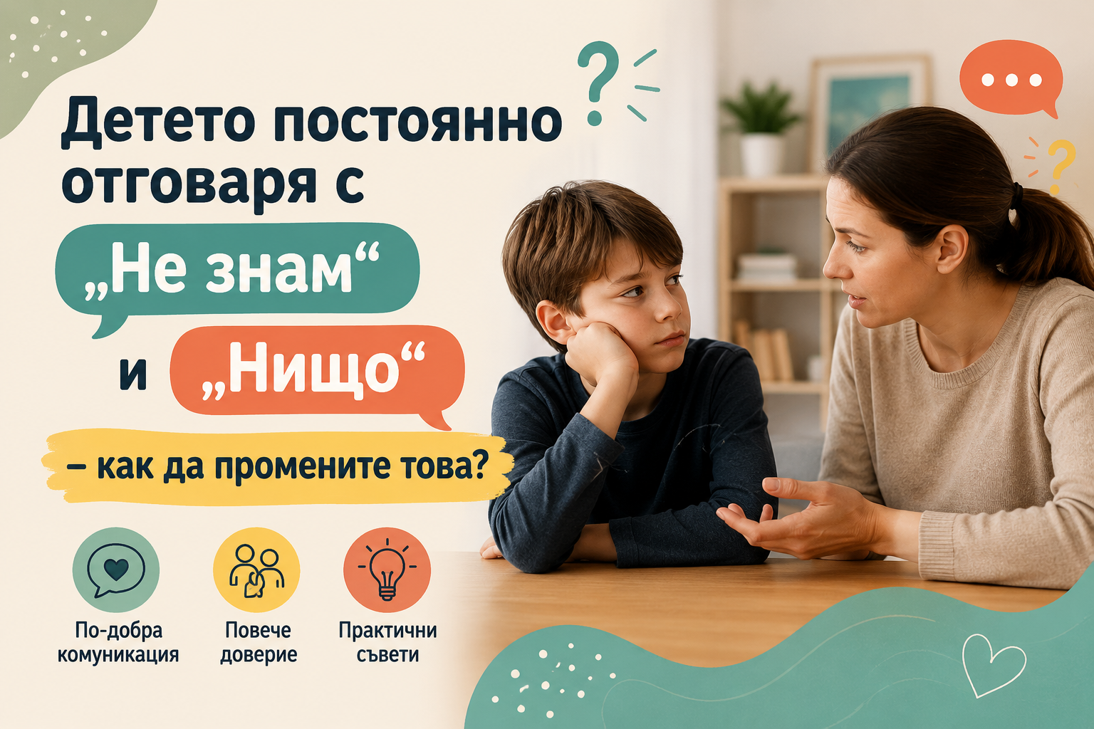 Детето постоянно отговаря с "Не знам" и "Нищо" - как да промените това?